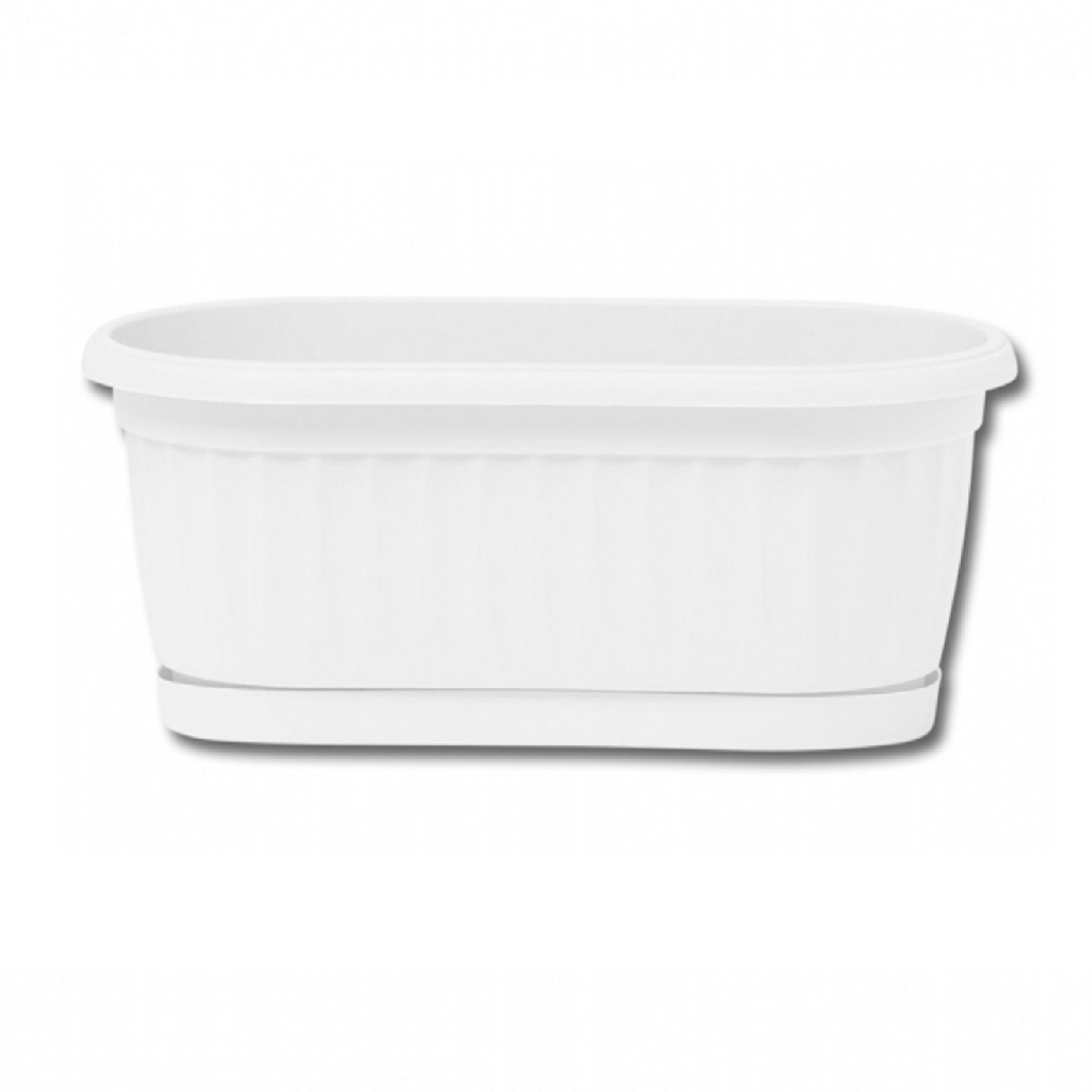 Samozavlažovací truhlík bílý - 22 cm - prodej truhlíků - 1 ks