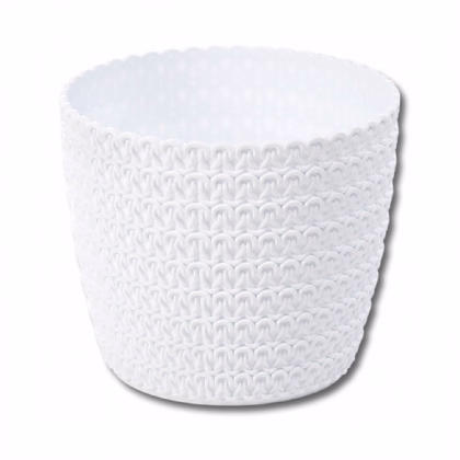 Obal na květináč Magnolia bílý - 14 x 12 cm - prodej obalů - 1 ks