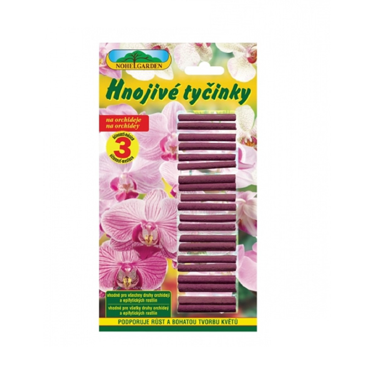 Tyčinky pro orchideje - Nohel Garden - prodej hnojiv - 20 ks