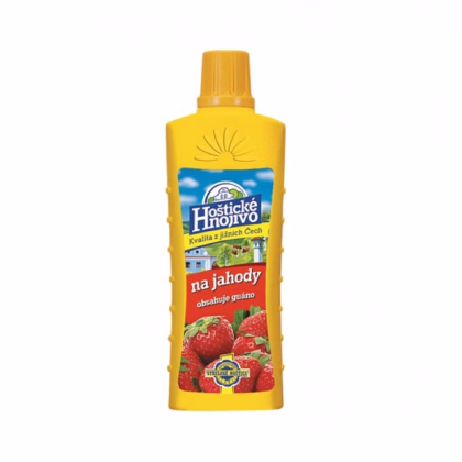 Hnojivo pro jahody s guánem - Hoštické hnojivo - prodej hnojiv - 500 ml
