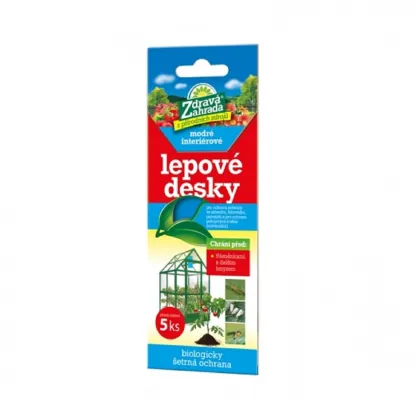Lepové desky do interiéru - modré - Zdravá zahrada - prodej ochrany rostlin - 5 ks
