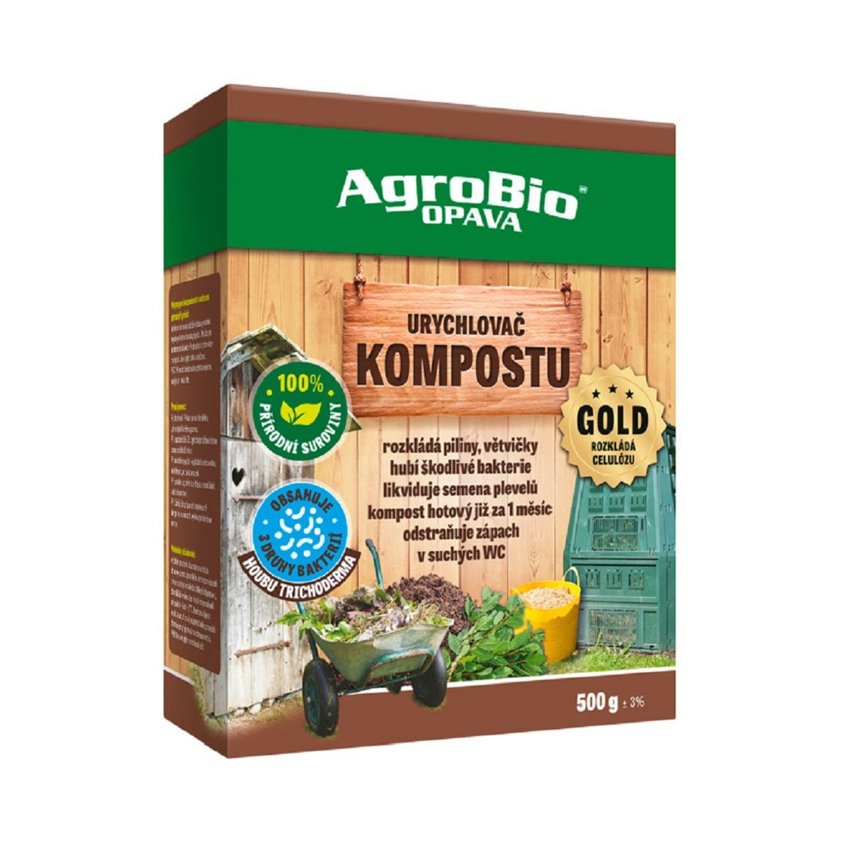 Urychlovač kompostu Gold - AgroBio - prodej stimulátorů - 500 g
