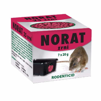 Zrní proti myším a potkanům - Norat - prodej ochrany proti škůdcům - 140 g
