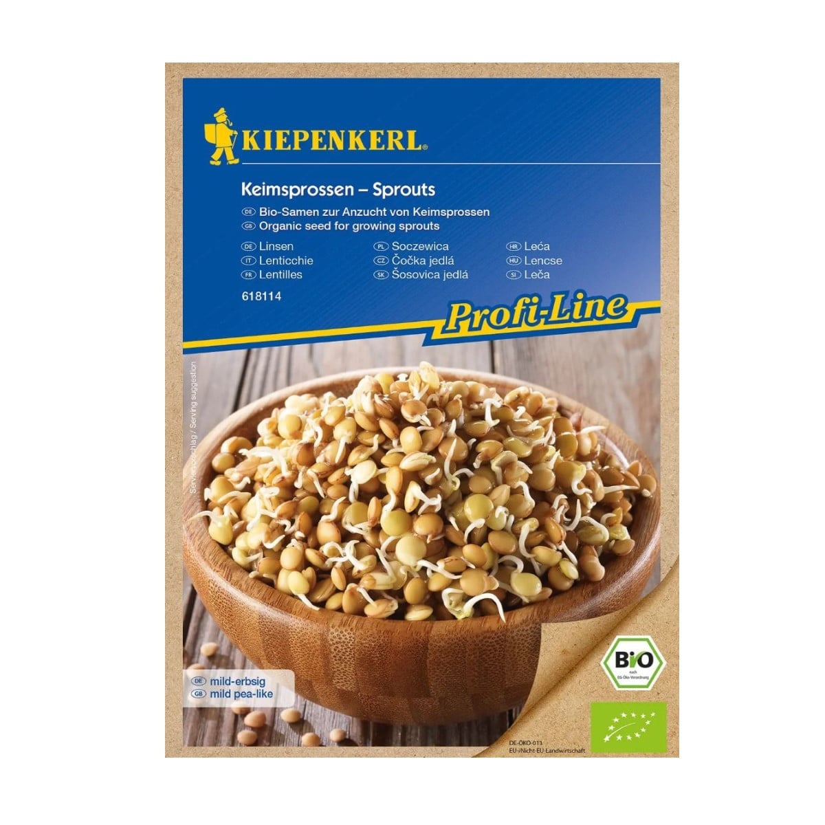 BIO Čočka - Kiepenkerl - prodej bio semen na klíčení - 60 g