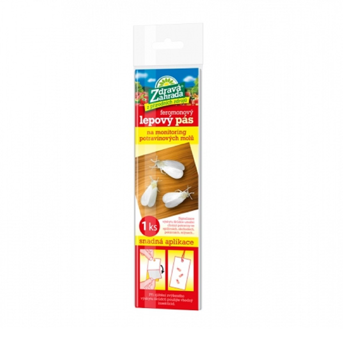 Feromonový lepový pás proti potravinovým molům - Zdravá zahrada - prodej ochrany proti hmyzu - 1 ks