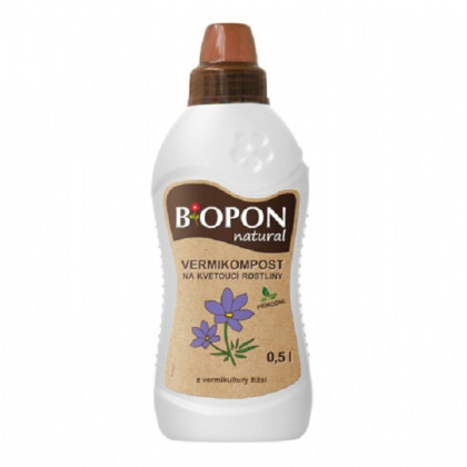 Vermikompost na kvetoucí rostliny - BoPon - prodej hnojiv - 500 ml