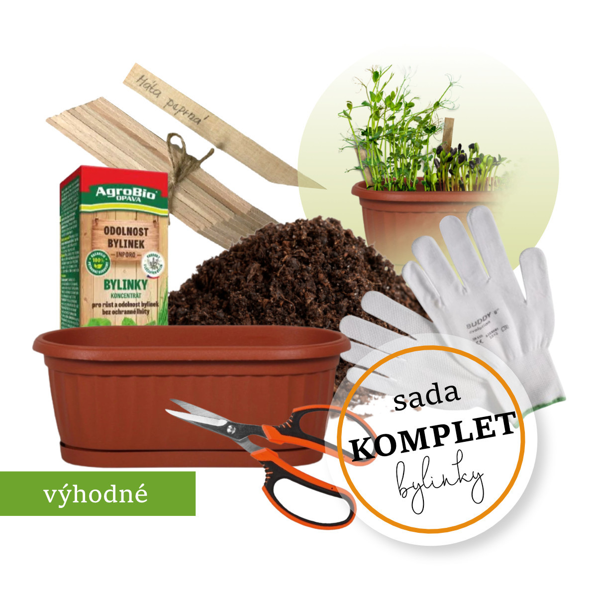 Kompletní sada pro pěstitele bylinek