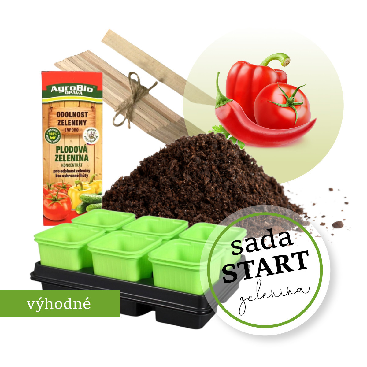 Sada pro pěstitele - start - rajčata a papriky - 1 ks