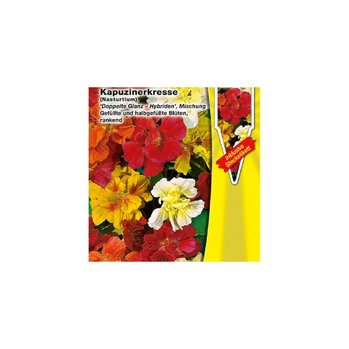 Lichořeřišnice popínavá Doppelte Glanz směs - Tropaeolum majus - prodej semen - 15 ks