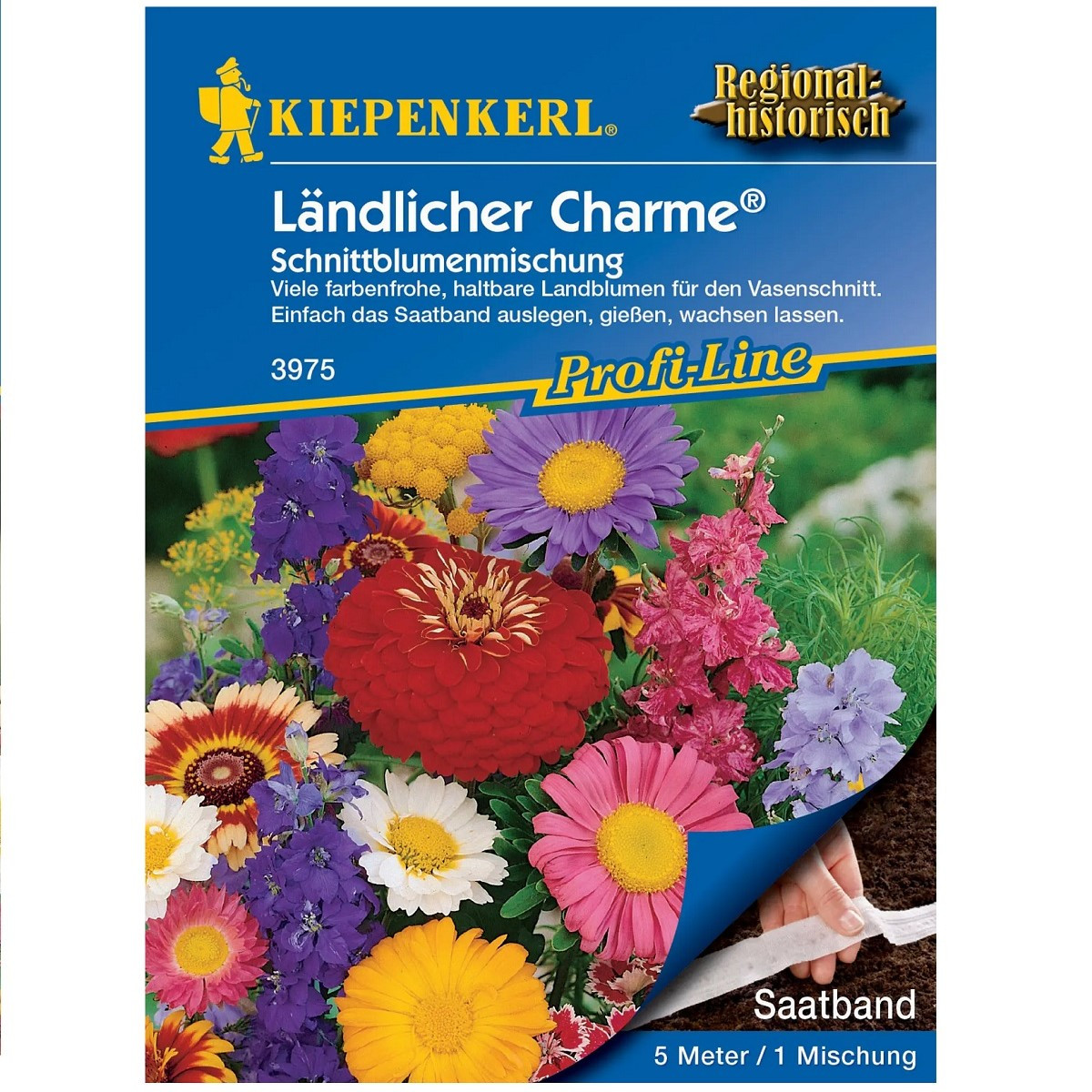 Směs chalupářských květů - prodej výsevních pásků - 5 m