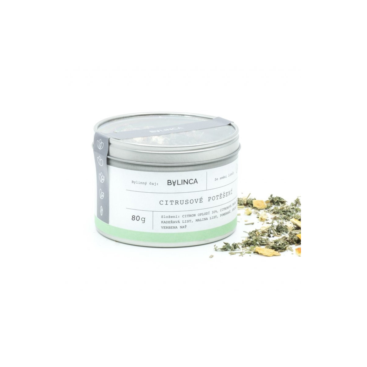 Citrusové potěšení - směs bylinek - prodej bylinných čajů - 80 g