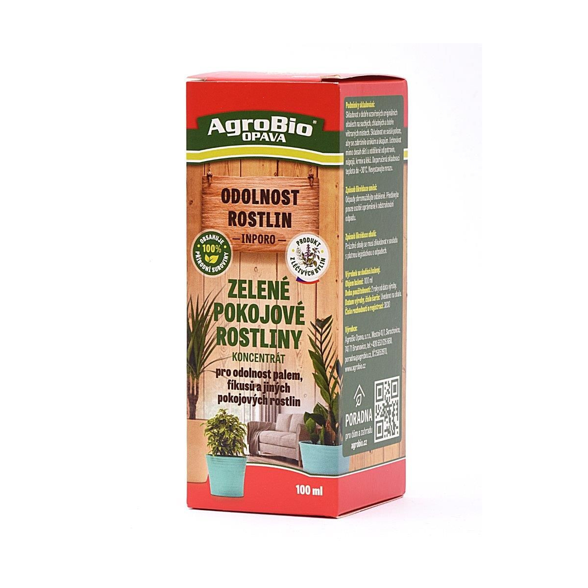 Zelené pokojové rostliny - AgroBio - prodej hnojiv - 100 ml