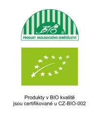Produkty b BIO kvalitě jsou certifikované u CZ-BIO-002.