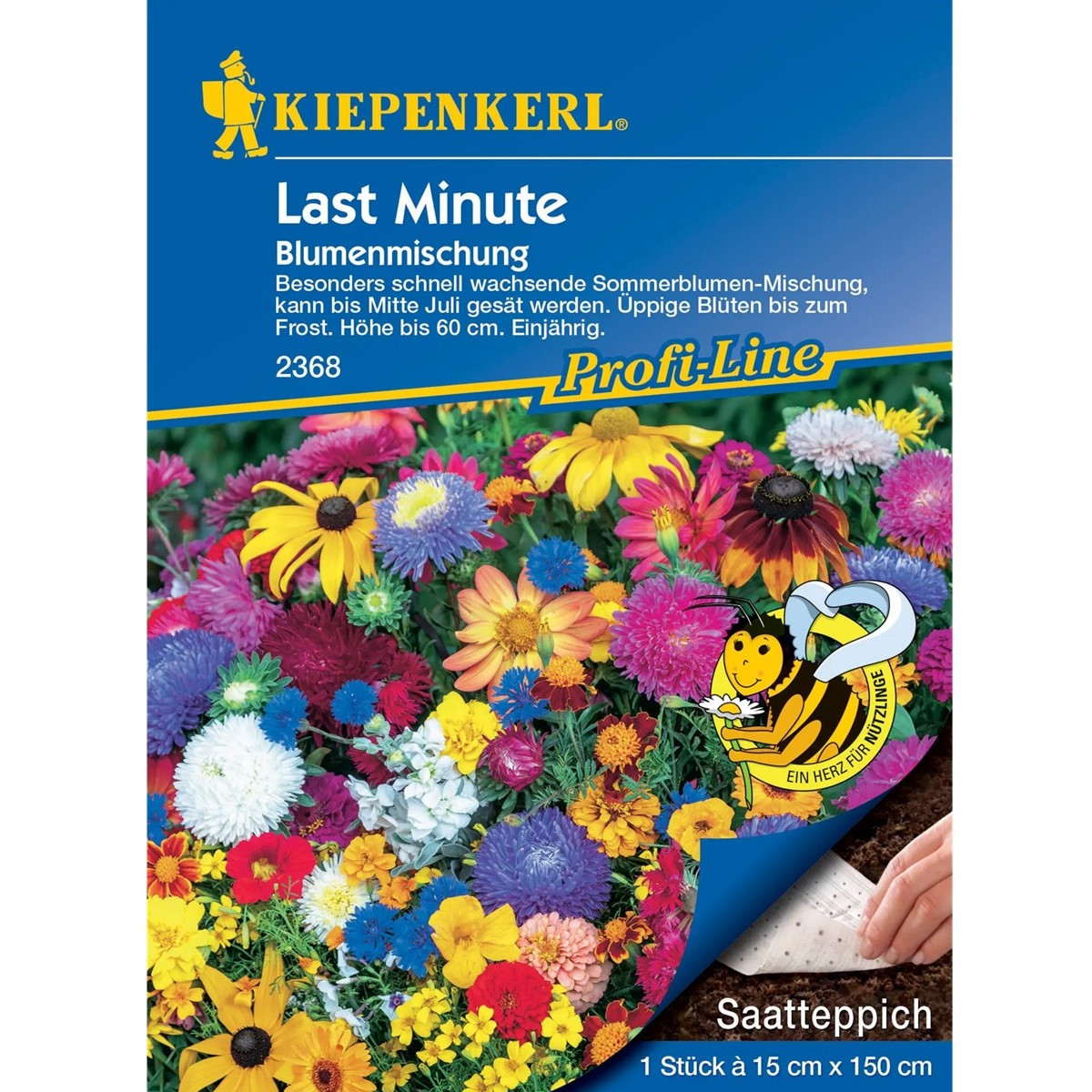 Směs letniček last minute - prodej výsevních pásků - 15x150 cm