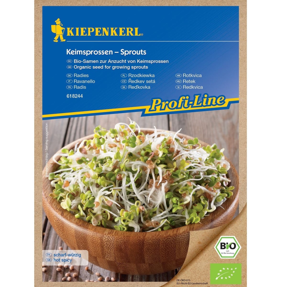 BIO Ředkvička - prodej bio semen na klíčení - 60 g