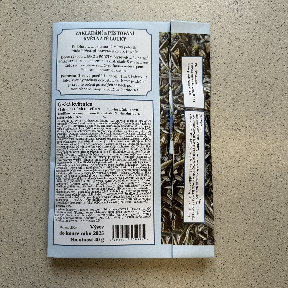 Česká květnice - Planta Naturalis - prodej semen - 40 g