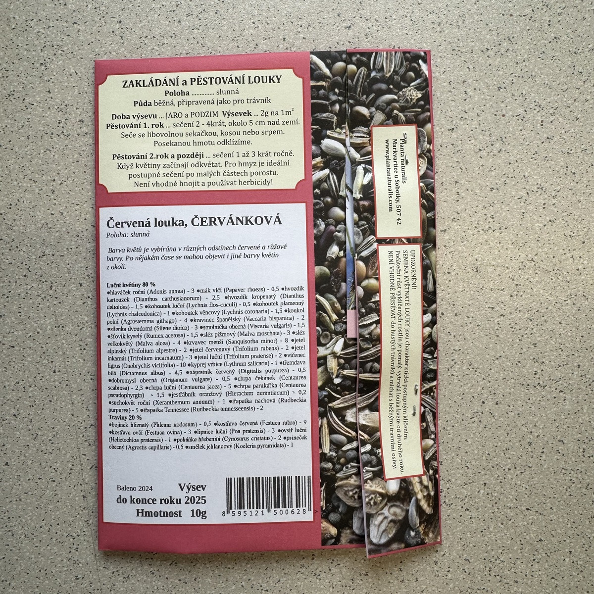 Červená louka Červánková - Planta Naturalis - prodej semen - 10 g