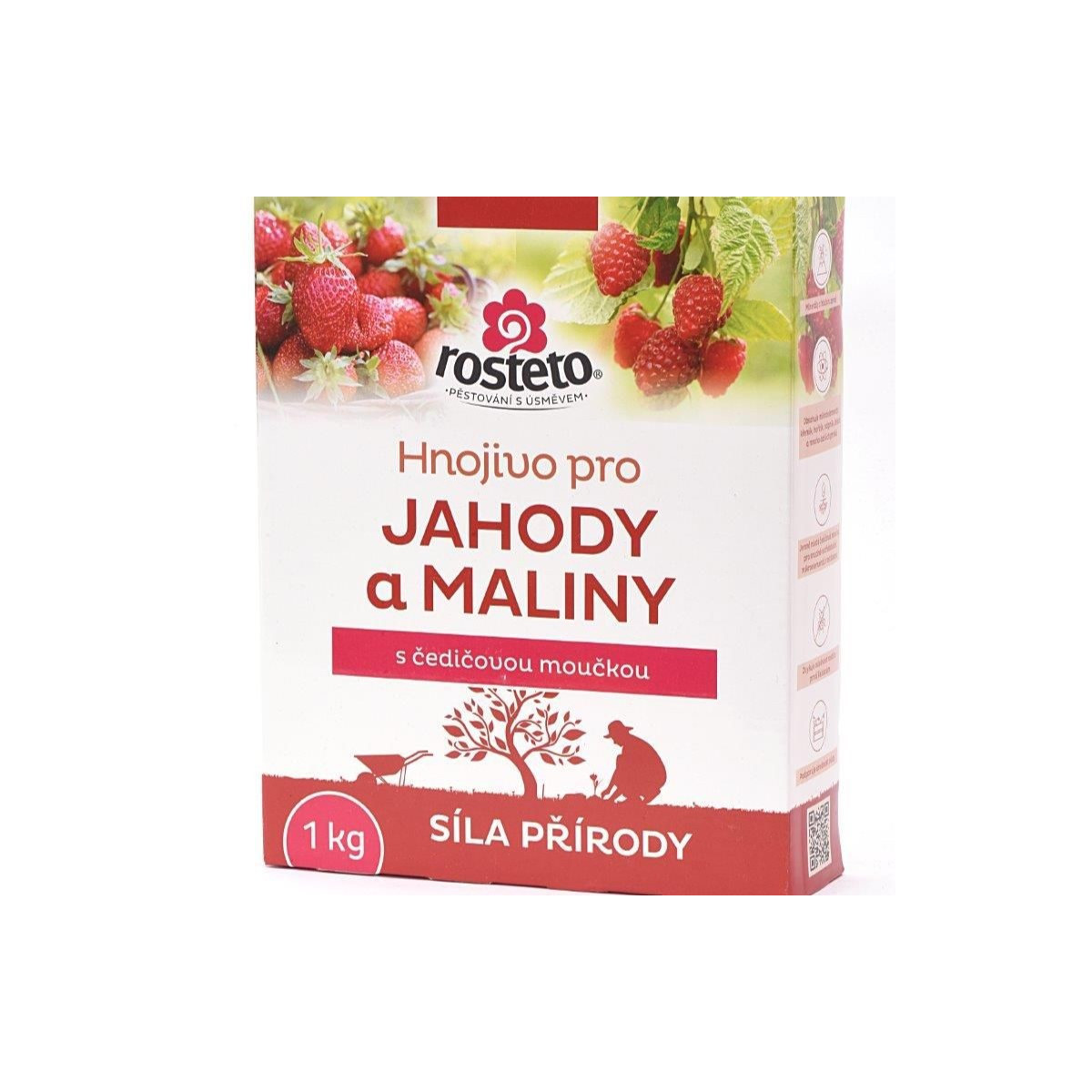 Hnojivo s čedičovou moučkou - jahody a maliny - Rosteto - prodej hnojiv - 1 kg