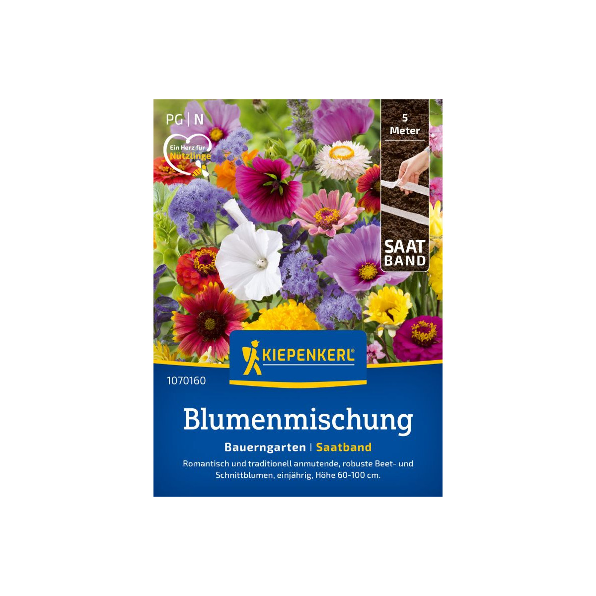 Květinová směs farmářská - prodej výsevních pásků - 5 m