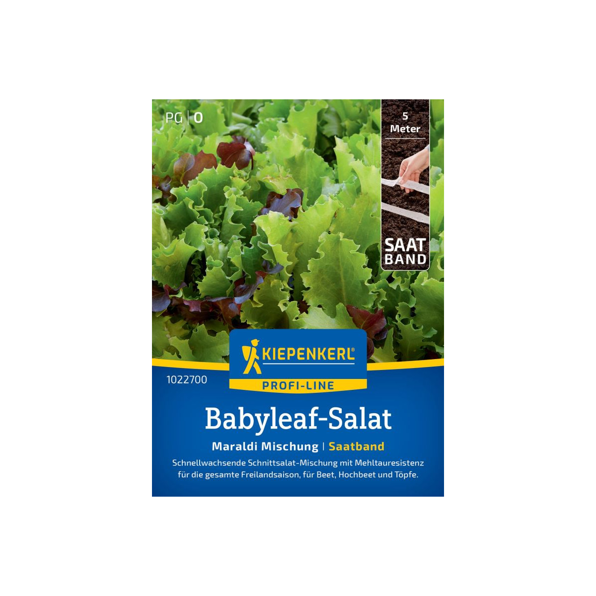 Salát Babyleaf Maraldi mix - prodej výsevních pásků - 5 m