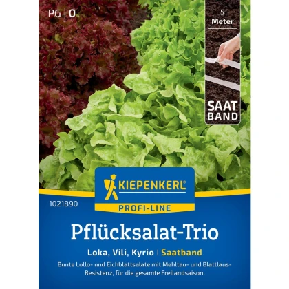 Semena listových salátů Trio - prodej výsevních pásků - 5 m
