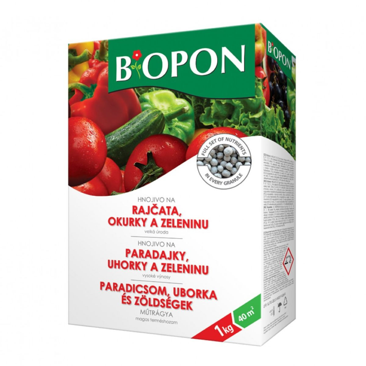 Hnojivo pro rajčata a okurky - BoPon - prodej hnojiv - 1 kg