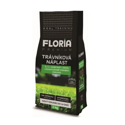 Trávníková náplast 3v1 - Floria - prodej semen - 1 kg