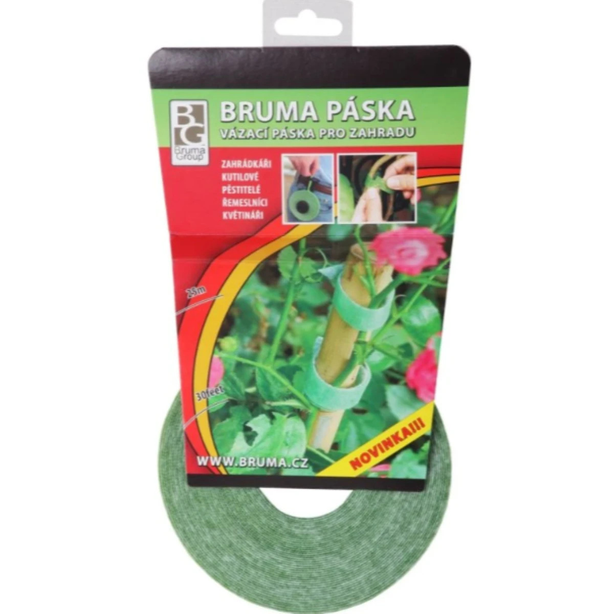 Upínací páska - suchý zip - Bruma - 9,15 m - prodej pěstebních potřeb - 1 ks