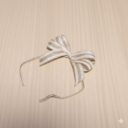 Dekorativní mašle – přírodní doplňky k dárkům – 1 ks