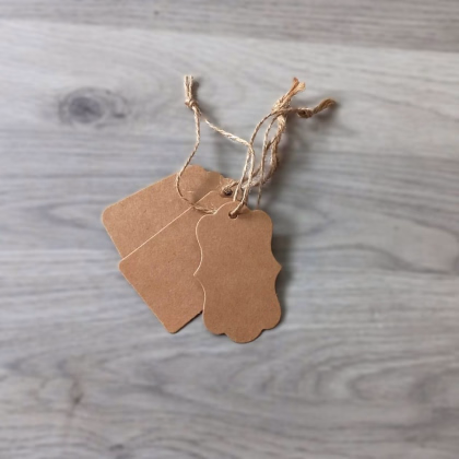 Jmenovka na dárky – přírodní doplňky k dárkům – 1 ks