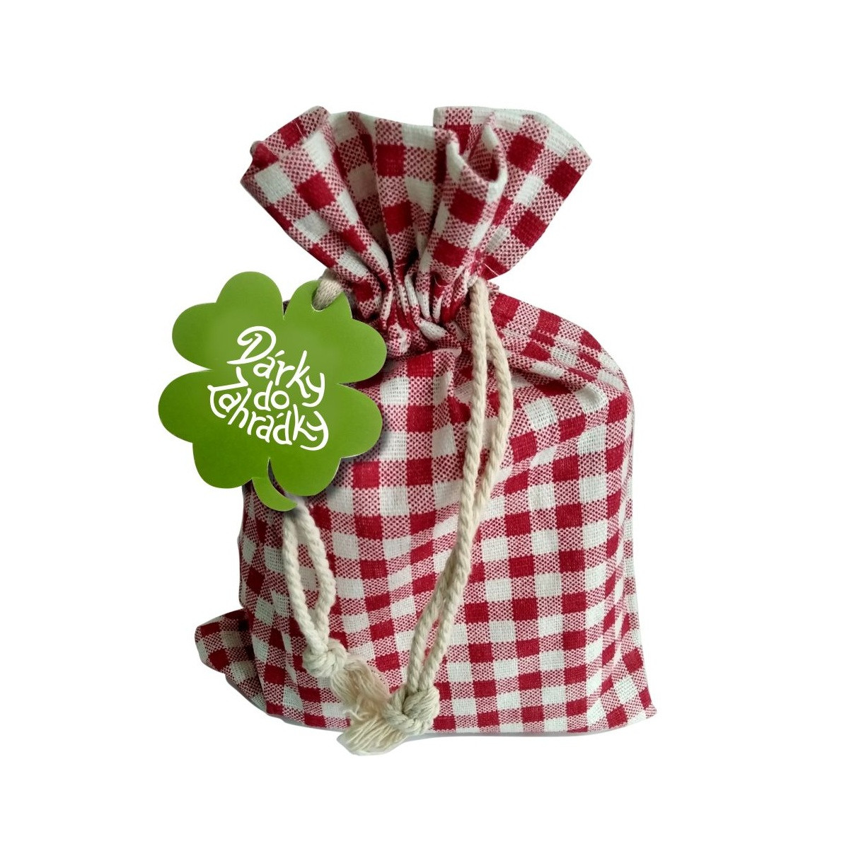 Látkový sáček s jmenovkou - 1 ks