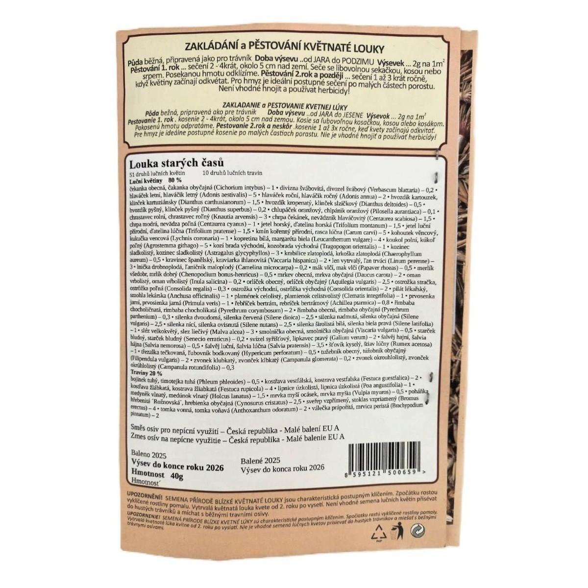 Louka starých časů - Planta Naturalis - prodej semen - 40 g