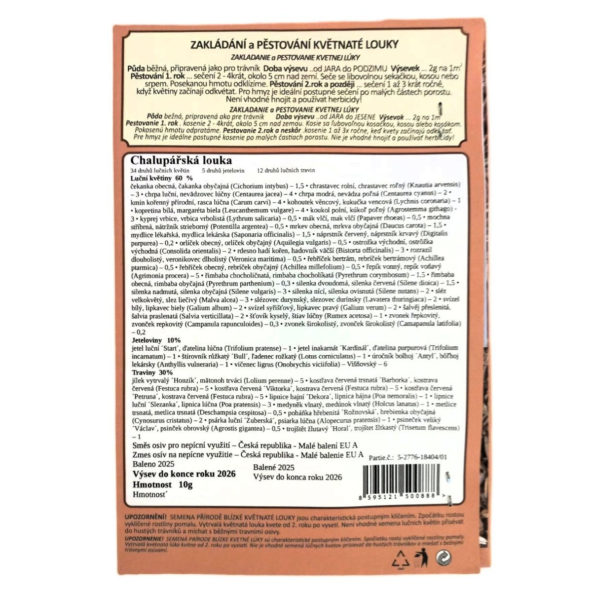 Chalupářská louka - Planta Naturalis - prodej semen - 10 g