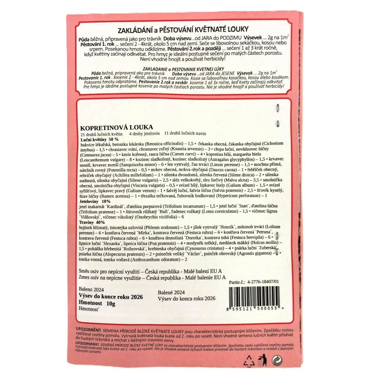 Kopretinová louka - Planta Naturalis - prodej semen - 10 g