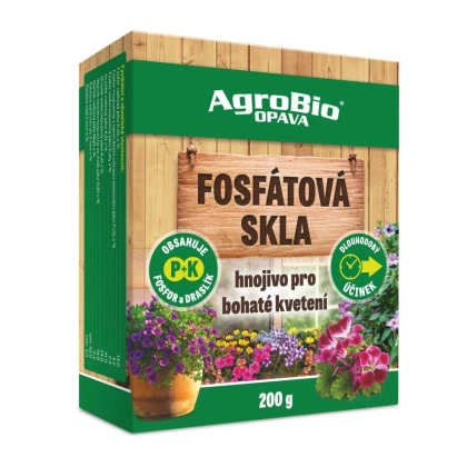 Fosfátová skla - hnojivo v prášku - AgroBio - prodej hnojiv - 200 g