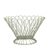 Drátěný košík - zelený - Strömshaga AB - prodej doplňků do domácnosti - 1 ks