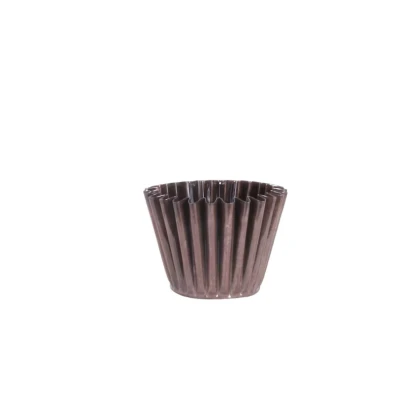 Kovový květináč Ronja - vínový - vel. XS - Strömshaga AB - 8,5 x 8,5 cm - prodej obalů - 1 ks