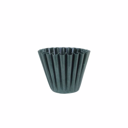 Kovový květináč Ronja - zelený - vel. S - Strömshaga AB - 8,5 x 8,5 cm - prodej obalů - 1 ks