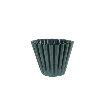 Kovový květináč Ronja - zelený - vel. S - Strömshaga AB - 8,5 x 8,5 cm - prodej obalů - 1 ks