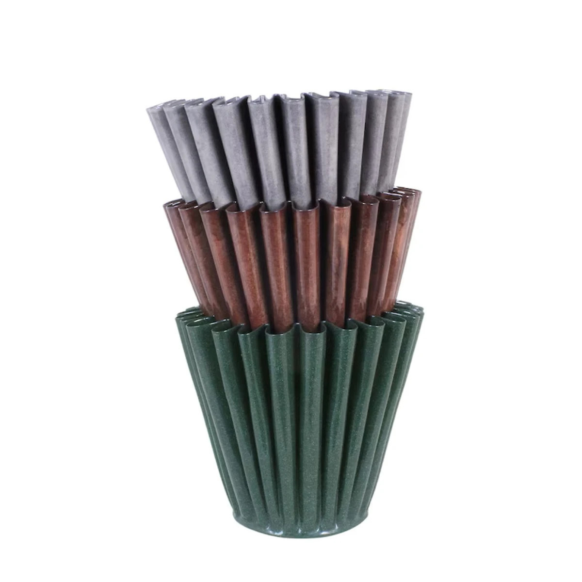 Kovový květináč Ronja - šedo-béžový - vel. M - Strömshaga AB - prodej obalů - 1 ks