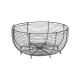 Dekorativní zinkový drátěný koš - kulatý - Strömshaga AB - 1 ks