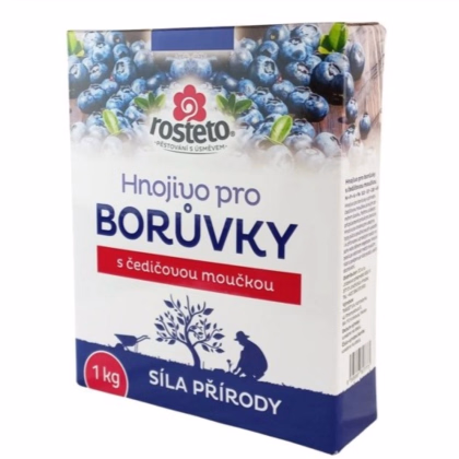 Hnojivo pro borůvky s čedičovou moučkou - Rosteto - prodej hnojiv - 1 kg