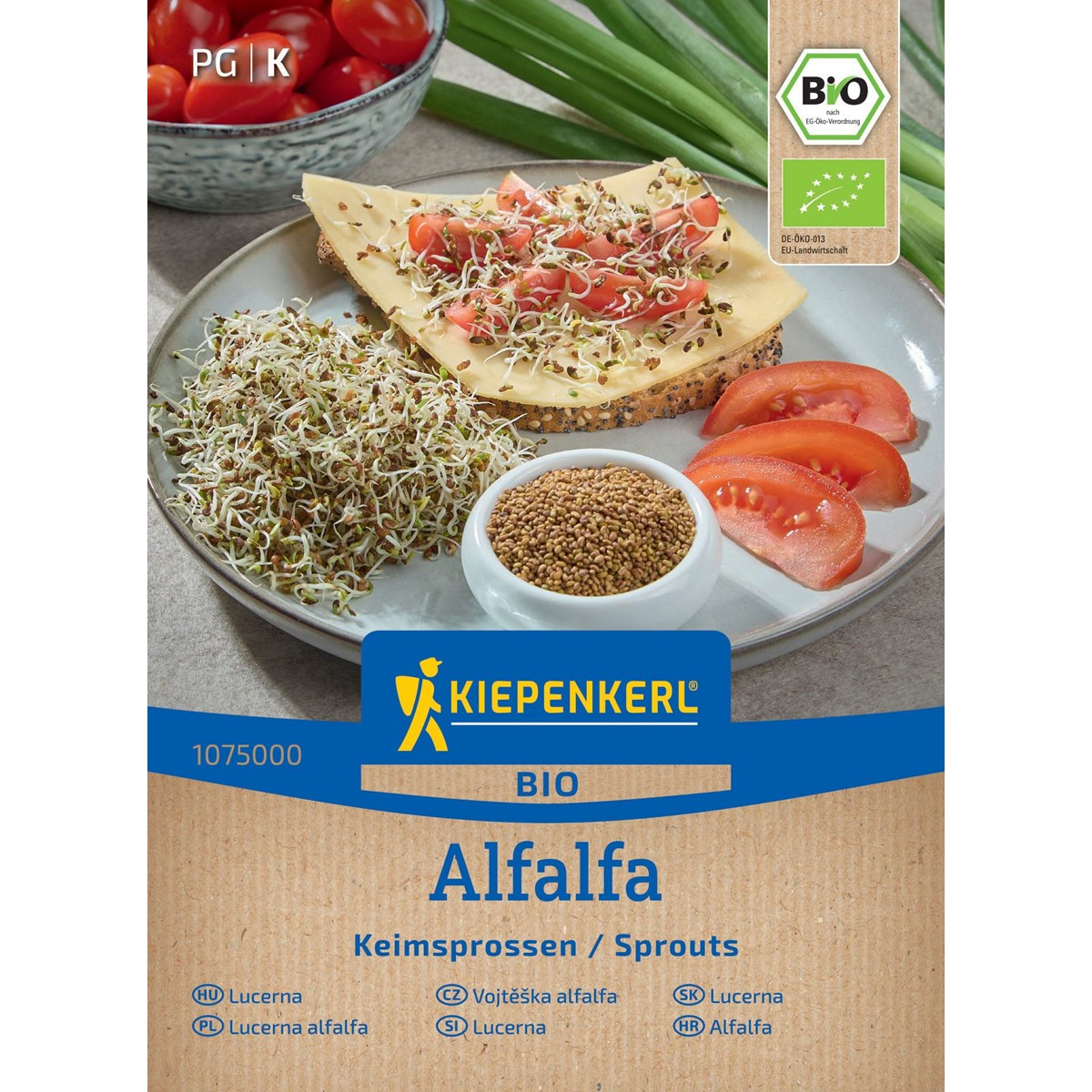BIO Alfalfa - Vojtěška - Kiepenkerl - prodej bio semen na klíčení - 40 g