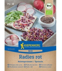 BIO Červená ředkvička - prodej bio semen na klíčení - 30 g