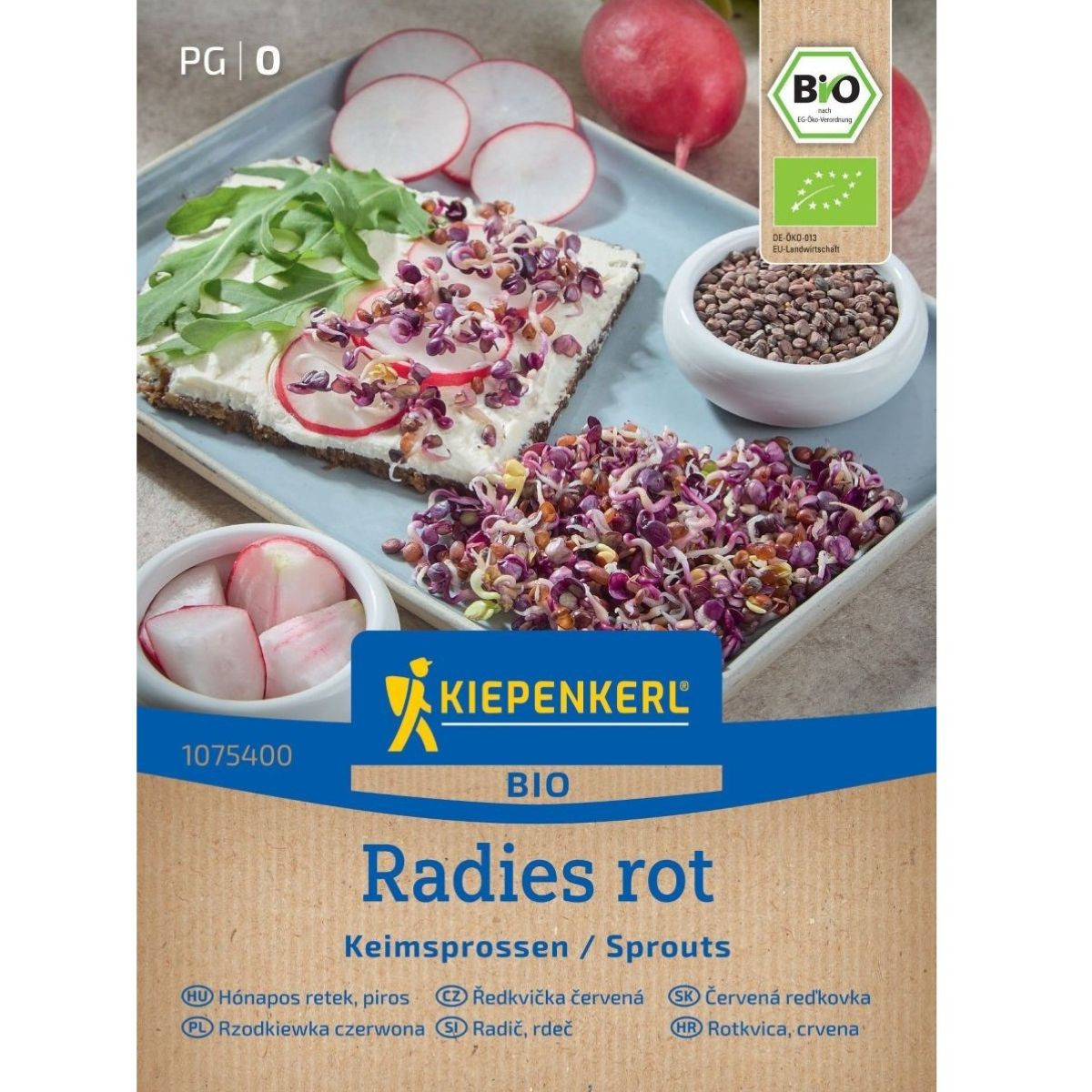 BIO Červená ředkvička - prodej bio semen na klíčení - 30 g