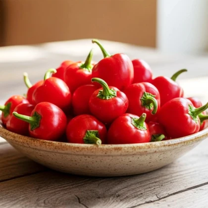 BIO Paprika Red Marble - Capsicum annuum - prodej bio semen - 6 ks