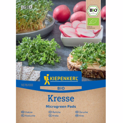 Mikrozelenina - náhradní pláty bio řeřichy - microgreen - 3 ks