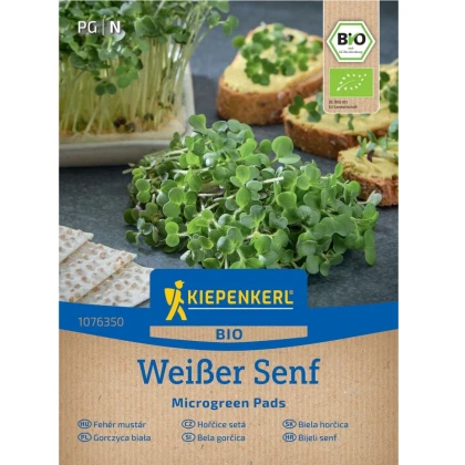 Mikrozelenina - náhradní pláty bio hořčice - microgreen - 3 ks