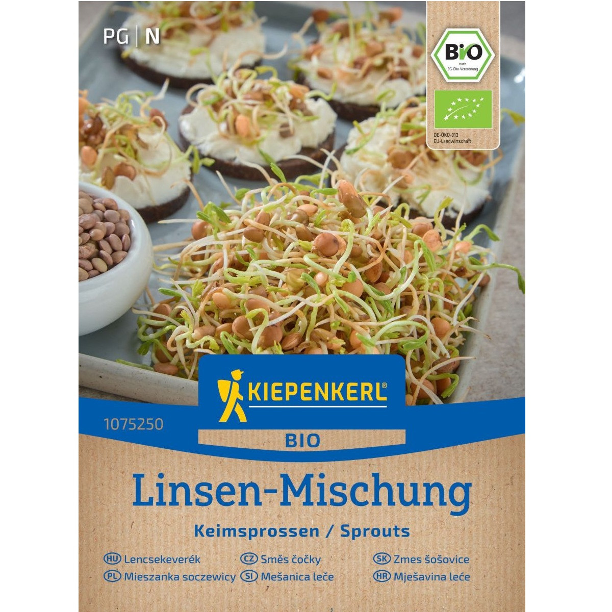 BIO Čočka směs - prodej bio semen na klíčení - 40 g