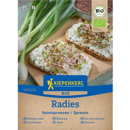 BIO Ředkvička - prodej bio semen na klíčení - 60 g